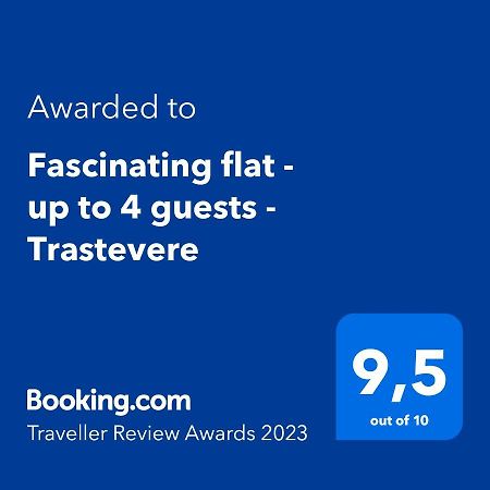 Fascinating Flat - Up To 4 Guests - Trastevere Rom Exteriör bild