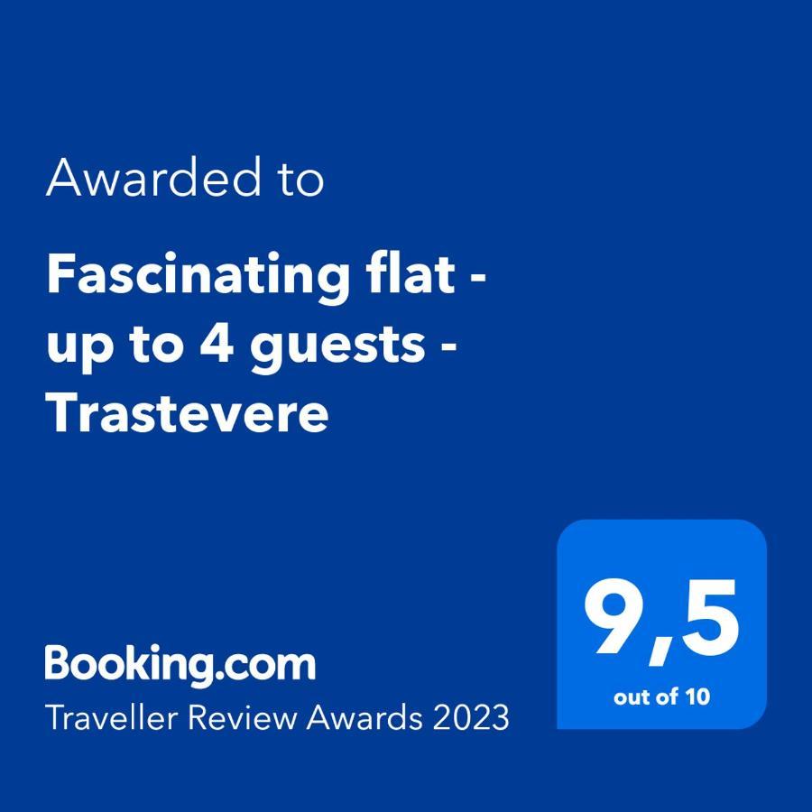 Fascinating Flat - Up To 4 Guests - Trastevere Rom Exteriör bild